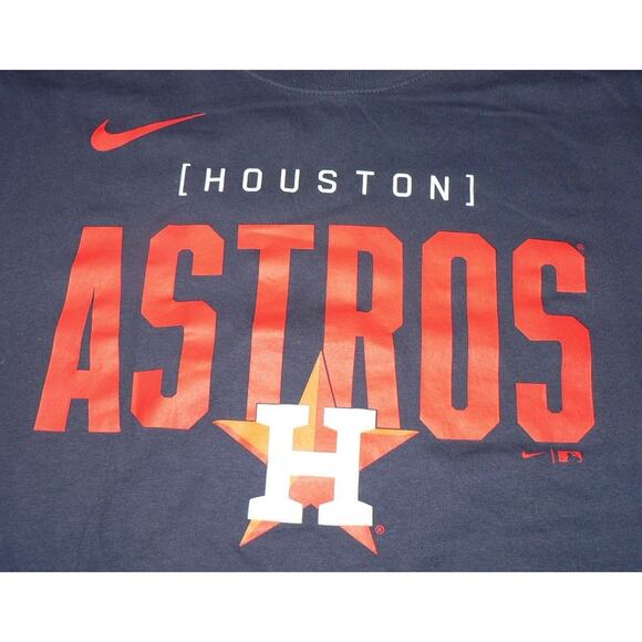 Nike Men's Houston Astros Short Sleeve Performance Crew Tee in Navy Medium $35 - Picture 1 of 4